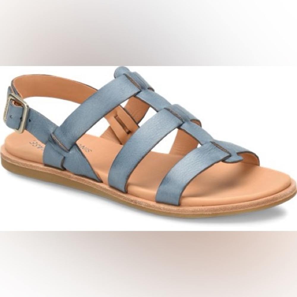 NWOT Kork-Ease Yoga Leather Molo adjustable buckle cushion footbed rubber 8